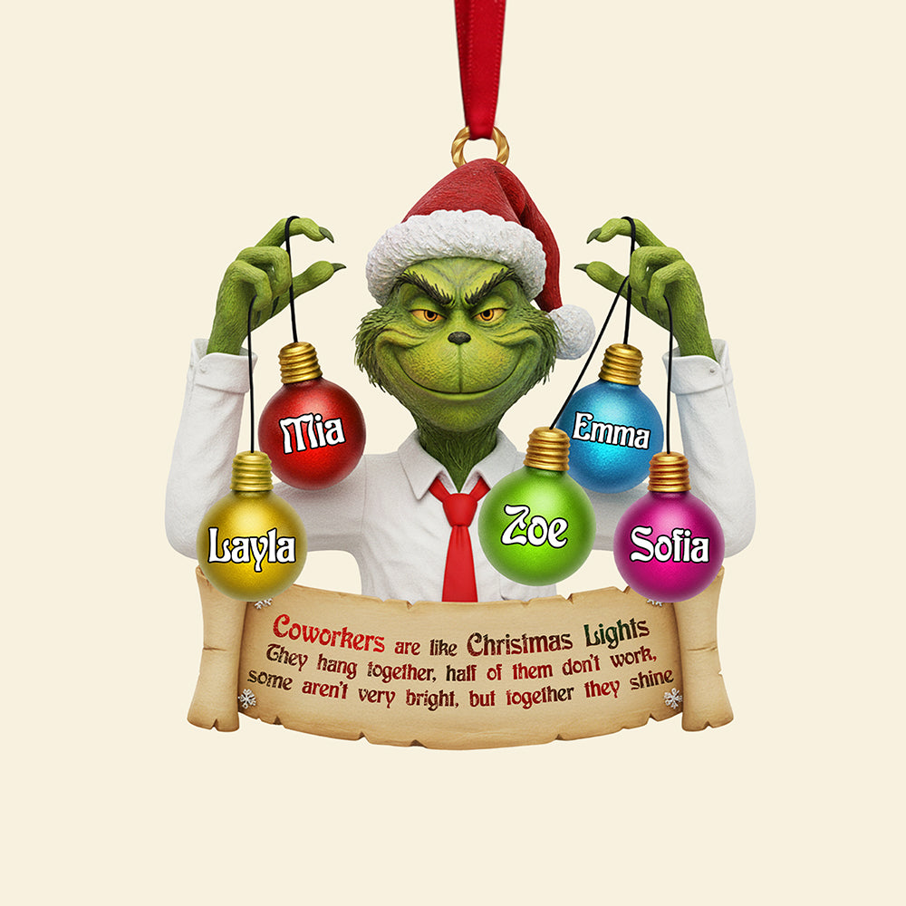 Personalized Gift For Christmas, Coworker Acrylic Ornament 04nata271025 - Image 4