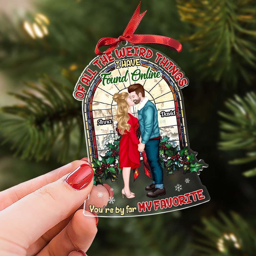 Alternative view of Personalized Gift For Couple, Acrylic Christmas Ornament 03HUTI240924PA You're By Far My Favorite