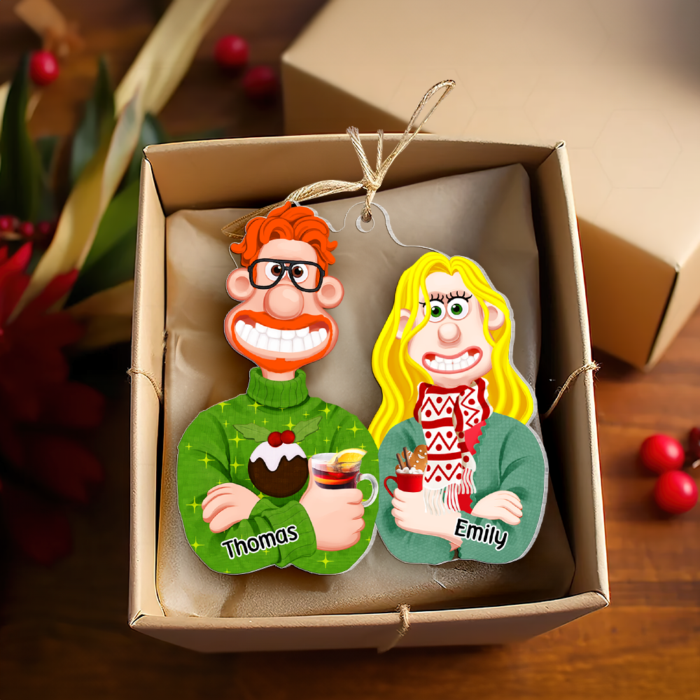 Alternative view of Personalized Gift For Couple Christmas Ornament 06ACPU121124PA