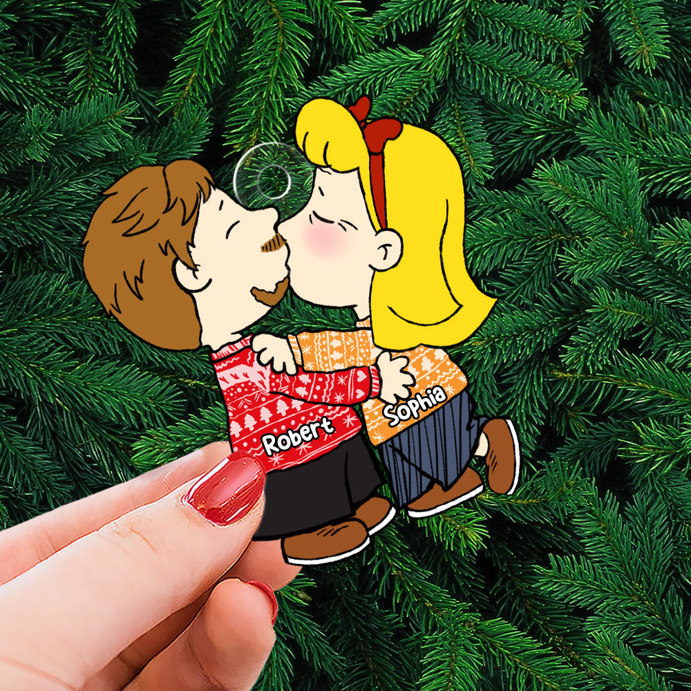 Personalized Gift For Couple Christmas Ornament - Image 3