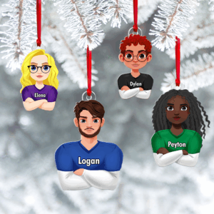 Alternative view of Personalized Gift For Couple Love Football Acrylic Ornament 021QHHU291124HG