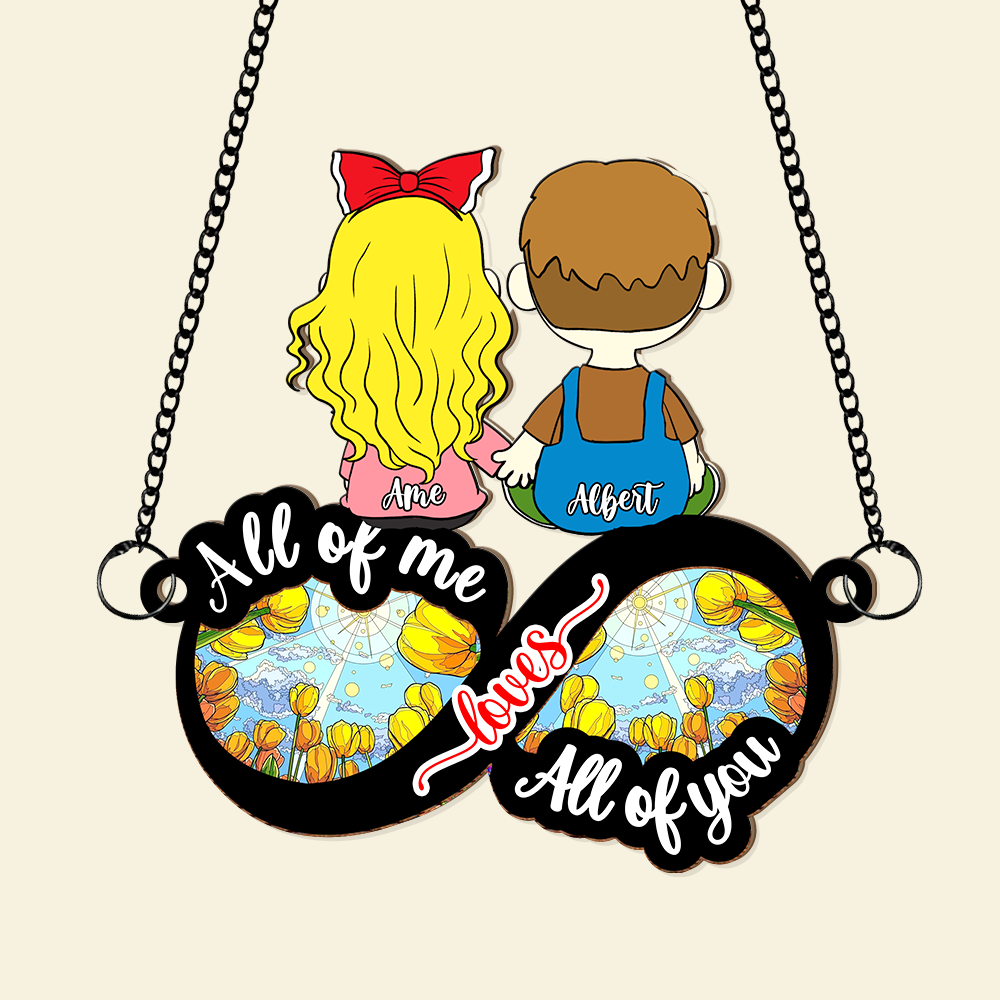 Personalized Gift For Couple Suncatcher Ornament Holding Hand Couple 04XQLU020225HG - Image 5