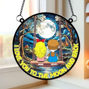 Personalized Gift For Couples Holding Hands Couple Acrylic Suncatcher Ornament 01TOLU031224HG
