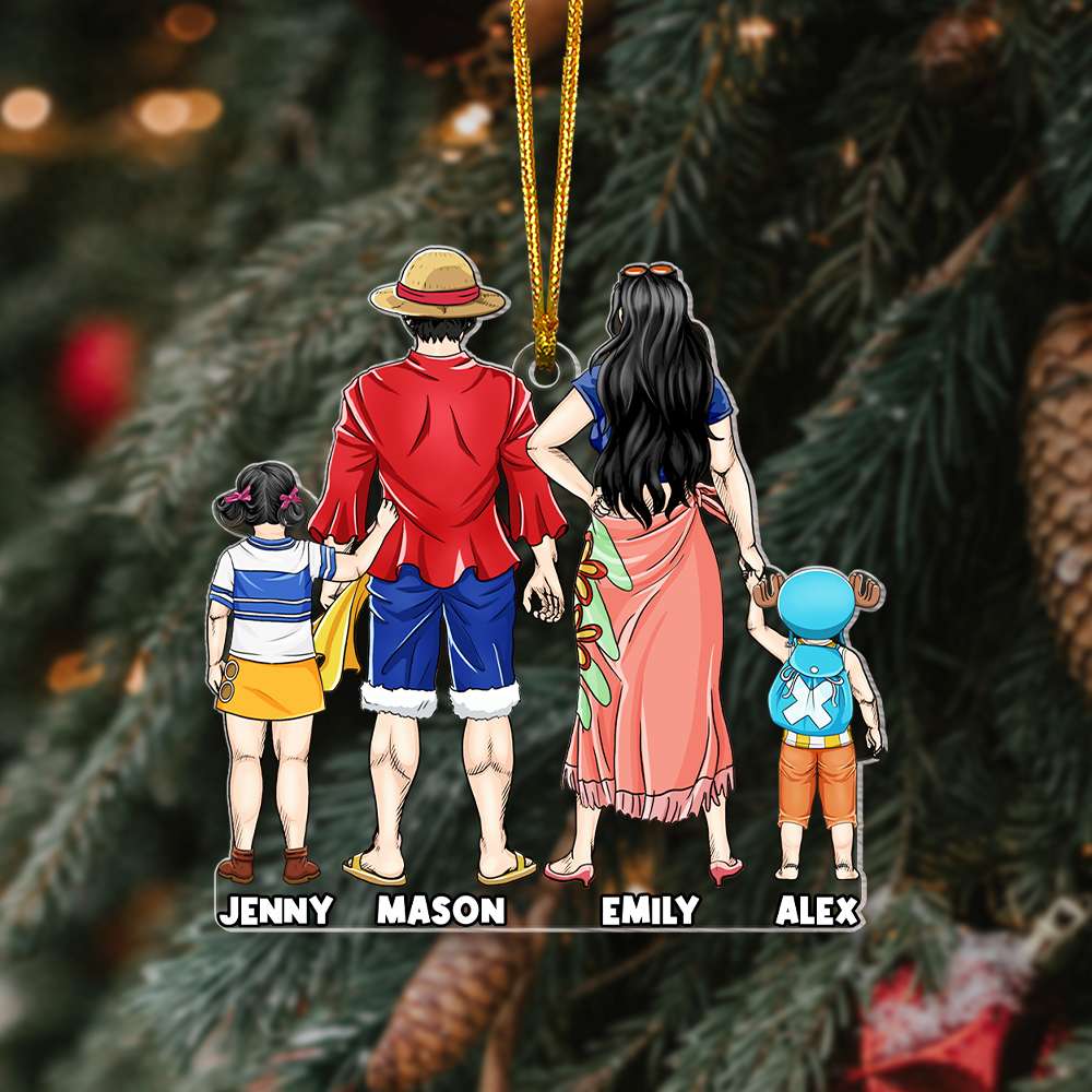Alternative view of Personalized Gift For Family Christmas Ornament 04HUMH231124PA
