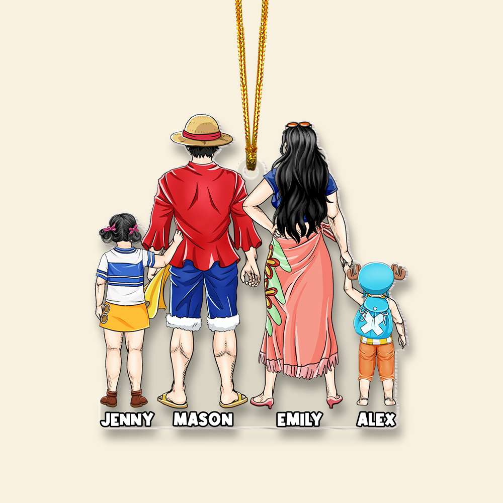 Personalized Gift For Family Christmas Ornament 04HUMH231124PA - Image 5