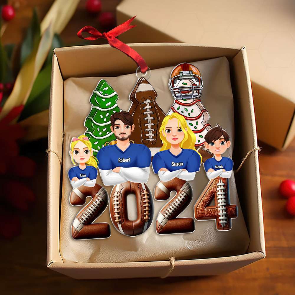 Personalized Gift For Family Christmas Ornament Football Family 04XQTI011124HG