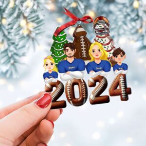 Alternative view of Personalized Gift For Family Christmas Ornament Football Family 04XQTI011124HG