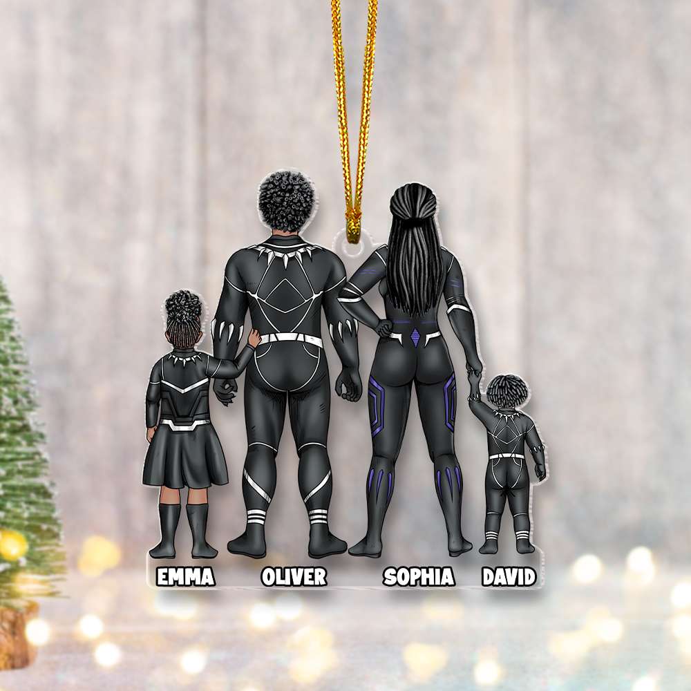 Personalized Gift For Family Christmas Ornament Hero Family 02HUMH231124PA - Image 3