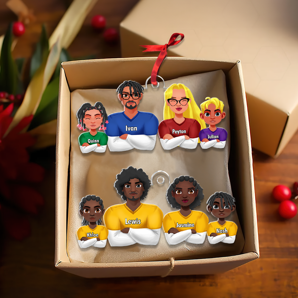 Personalized Gift For Family Love Football Acrylic Ornament 02QHHU291124HG