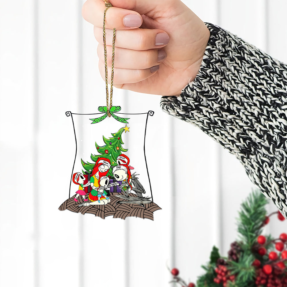 Personalized Gift For Family Ornament, Horror Midnight Christmas 03QHDT251124 - Image 4