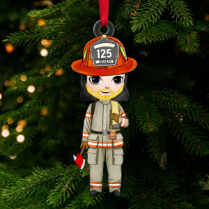 Personalized Gift For Firefighter Christmas Ornament 02ACTN141124HH