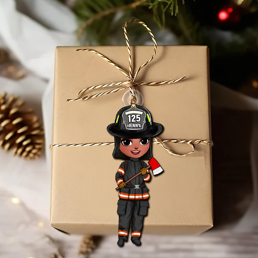 Personalized Gift For Firefighter Christmas Ornament 02ACTN141124HH - Image 4