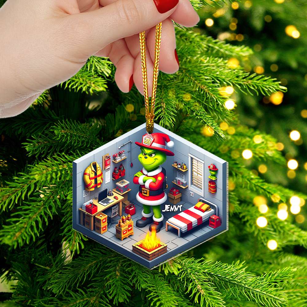 Personalized Gift For Firefighter Christmas Ornament 02OHMH121124