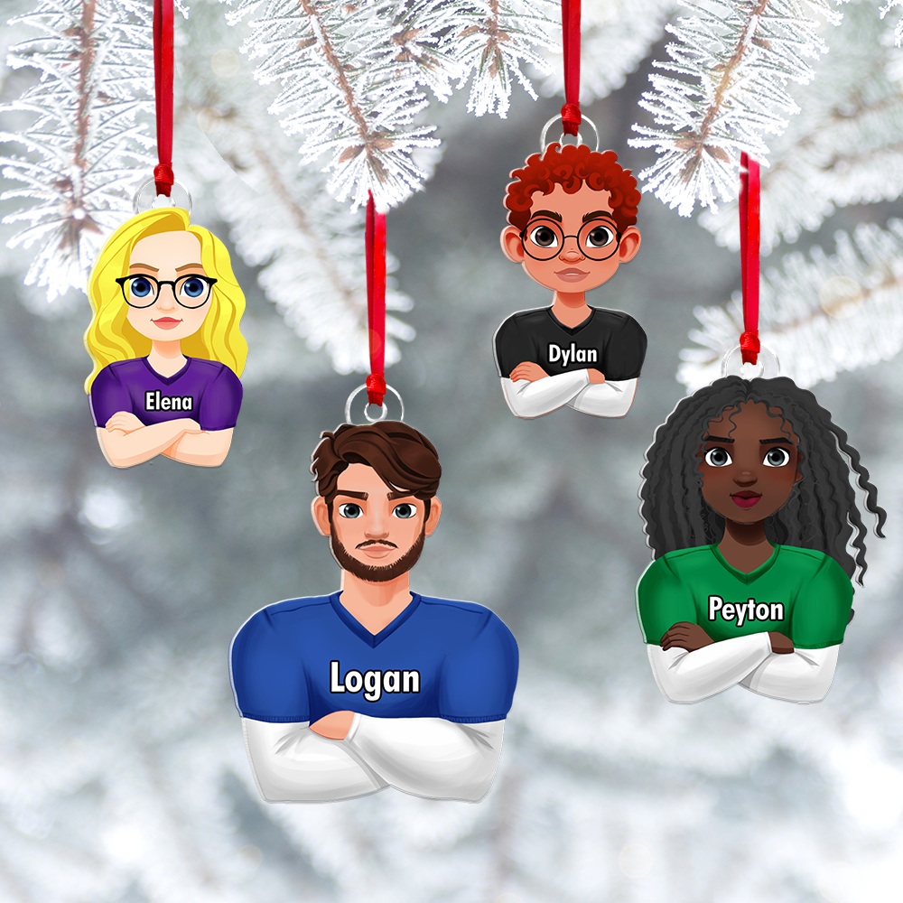 Personalized Gift For Football Lover Acrylic Ornament 022QHHU291124HG