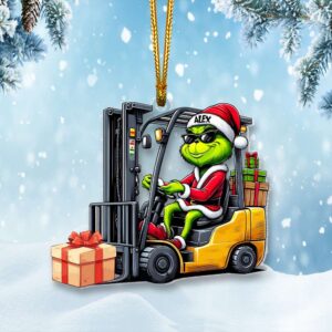 Personalized Gift For Forklift Operator Ornament, How The Forklift Driver Saved Christmas 02QHMH061124