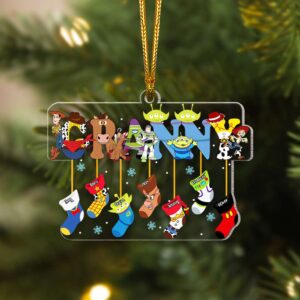 Alternative view of Personalized Gift For Grandma Christmas Ornament Stocking Kids 03XQMH071124