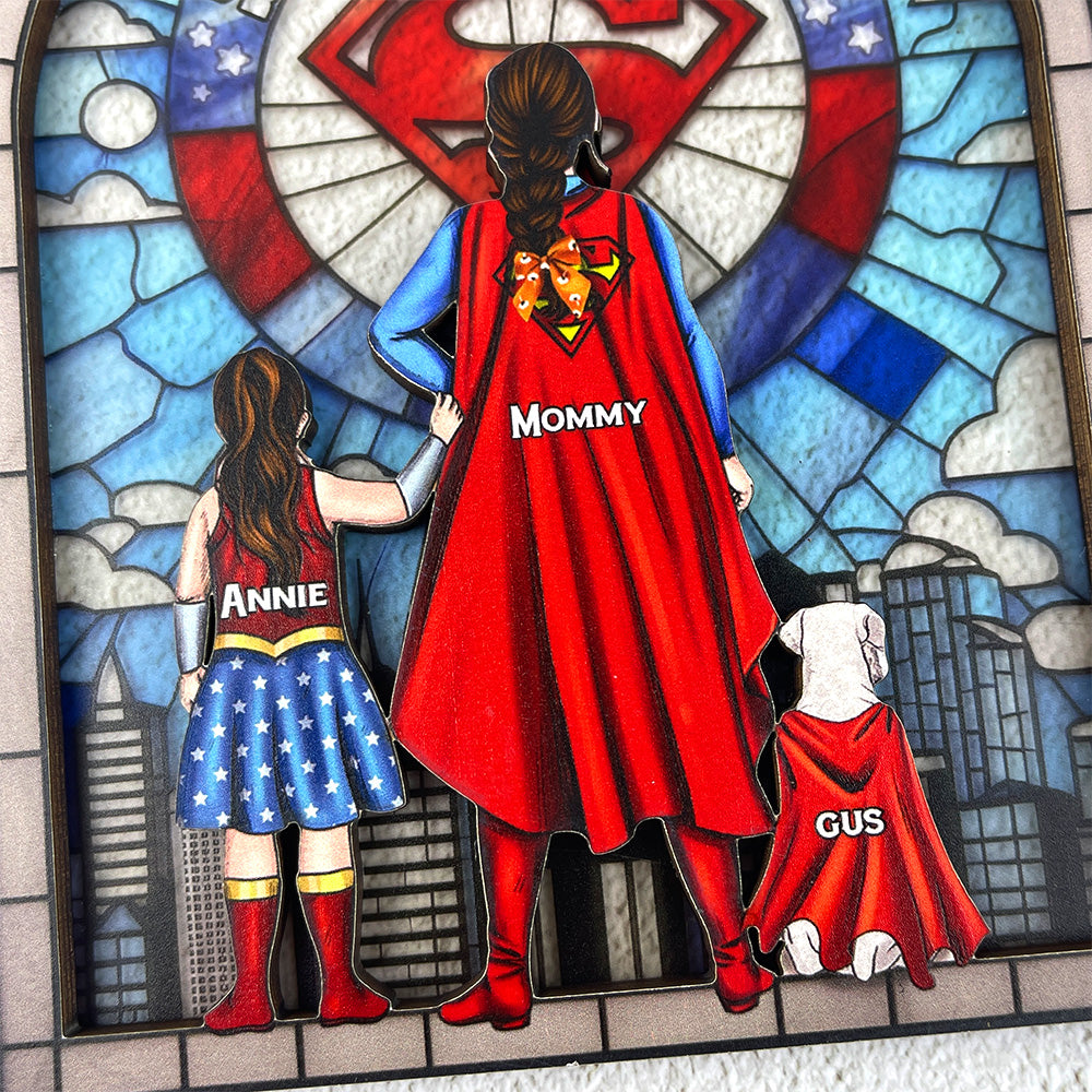 Personalized Gift For Mom Suncatcher, Strong Mom 02QHLU080325PA - Image 7