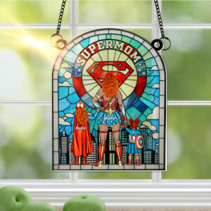 Alternative view of Personalized Gift For Mom Suncatcher, Strong Mom 02QHLU080325PA