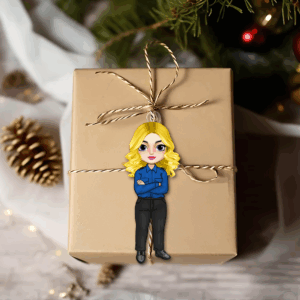 Alternative view of Personalized Gift For Pilot Acrylic Ornament 03ACPU121124
