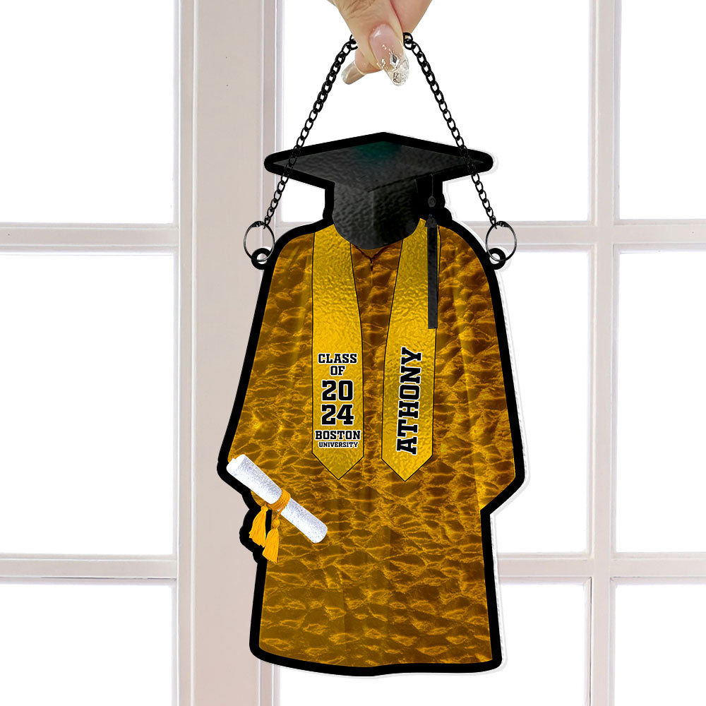 Personalized Gift Graduation Gown Suncatcher Ornament 04OHLU261224 - Image 3