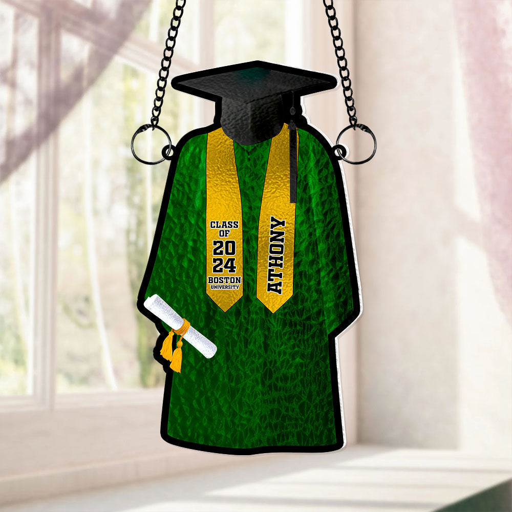 Personalized Gift Graduation Gown Suncatcher Ornament 04OHLU261224 - Image 5