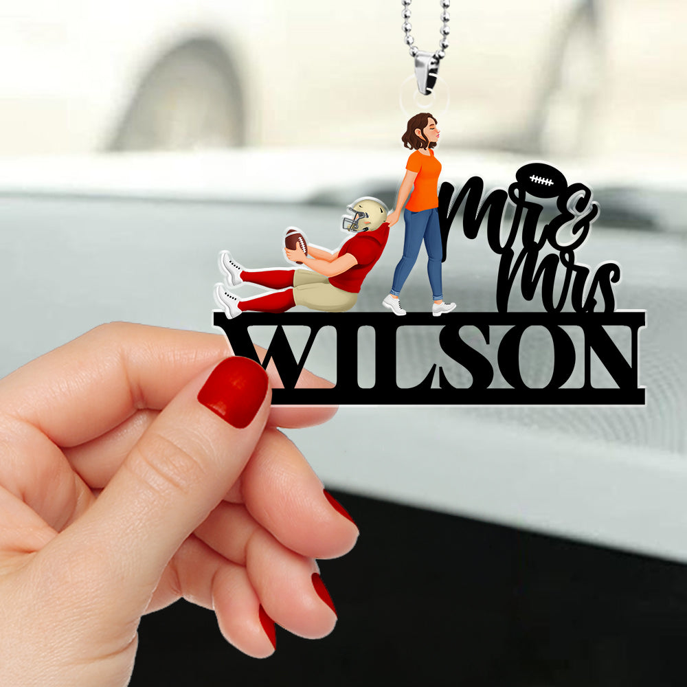 Personalized Gifts For American Football Lover Car Ornament 01KADT090125PA