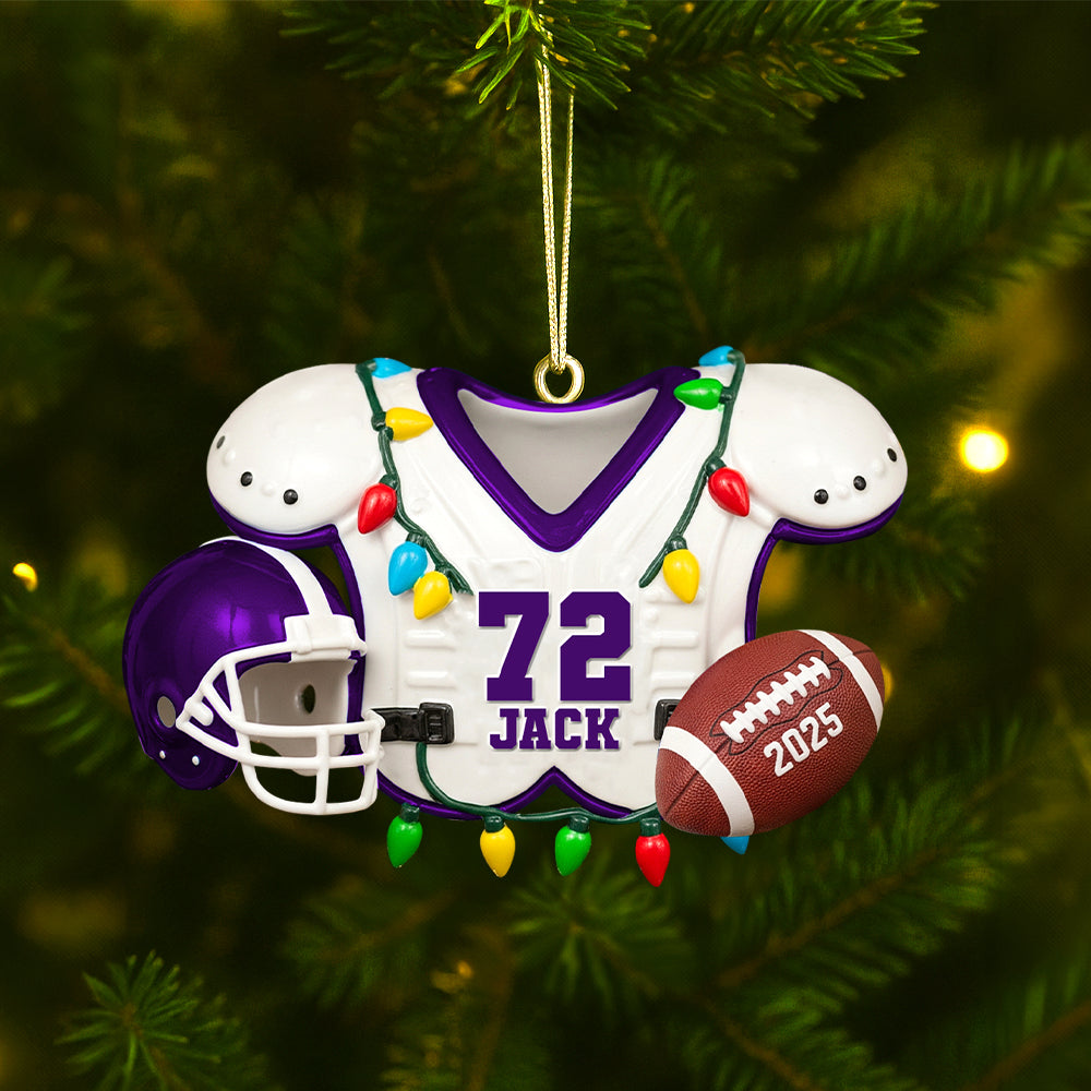 Personalized Gifts For American Football Lovers Christmas Acrylic Ornament 01hutn230825 - Image 3