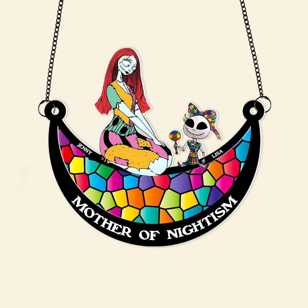 Personalized Gifts For Autism Mom Suncatcher Ornament Mother Of Nightism 02OHMH270225 - Image 4