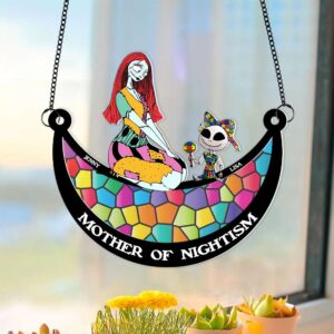 Alternative view of Personalized Gifts For Autism Mom Suncatcher Ornament Mother Of Nightism 02OHMH270225