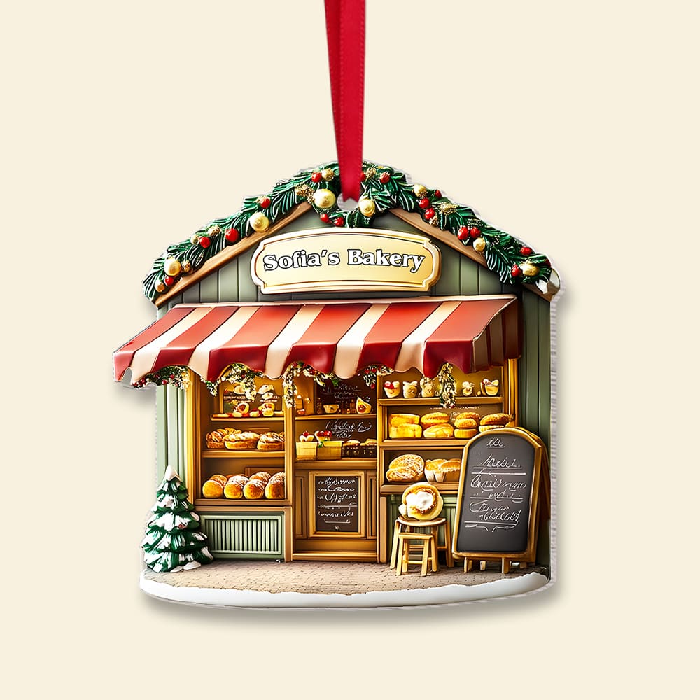 Personalized Gifts For Baker Christmas Ornament, Baking Store 02tgmh151124 - Image 4