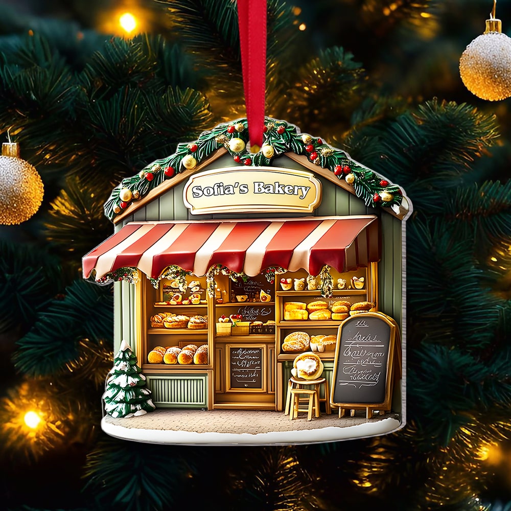 Personalized Gifts For Baker Christmas Ornament, Baking Store 02tgmh151124 - Image 3
