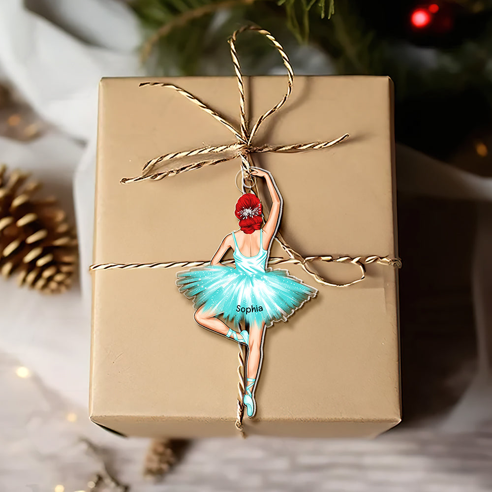 Alternative view of Personalized Gifts For Ballet Dancer Christmas Ornament 06acqn111124