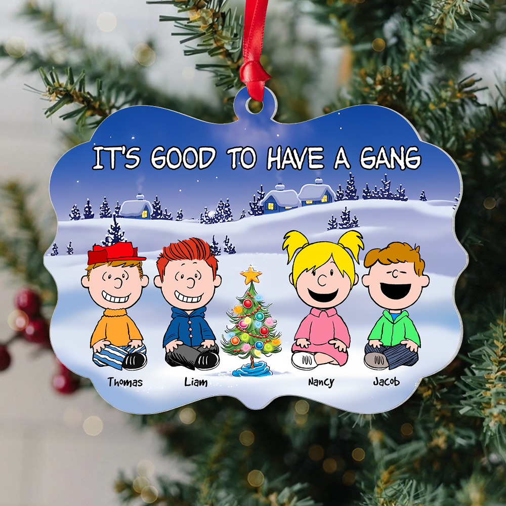 Personalized Gifts For Best Friends Christmas Ornament 01topu111124 Friend Gang - Image 3