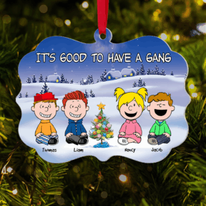 Alternative view of Personalized Gifts For Best Friends Christmas Ornament 01topu111124 Friend Gang