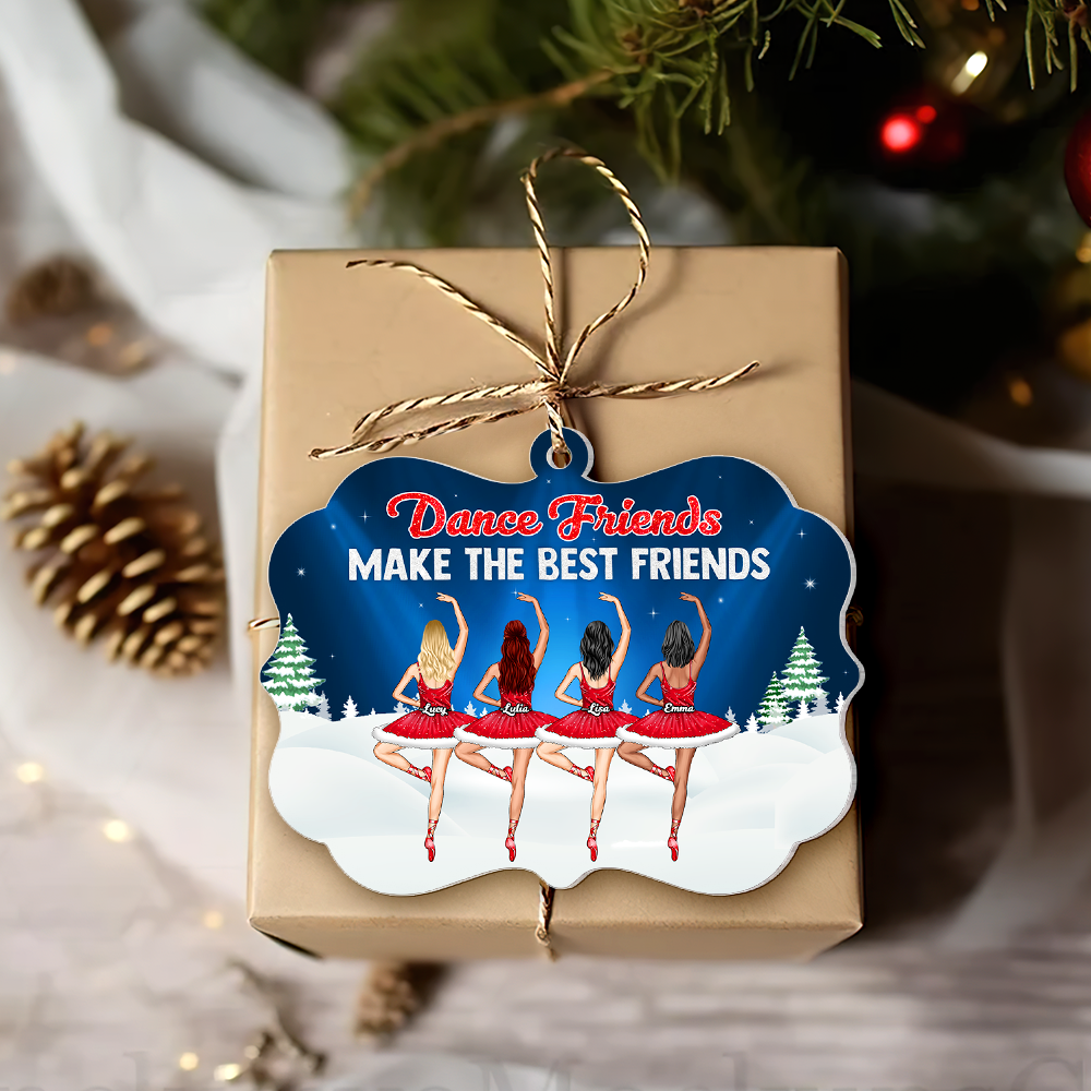 Personalized Gifts For Best Friends Christmas Ornament Dance Friends 02napu251124 - Image 4
