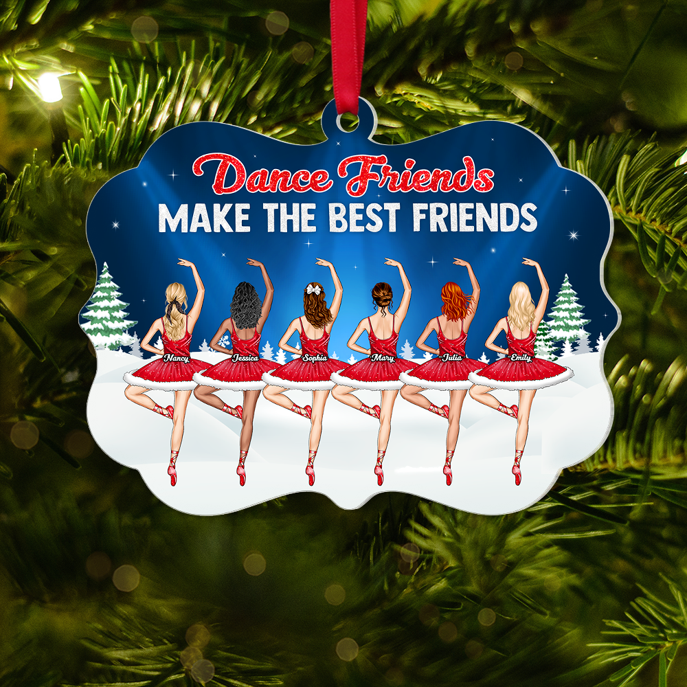 Personalized Gifts For Best Friends Christmas Ornament Dance Friends 02napu251124
