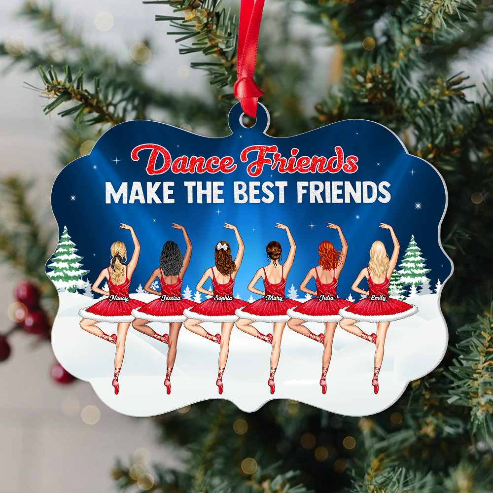 Personalized Gifts For Best Friends Christmas Ornament Dance Friends 02napu251124 - Image 3