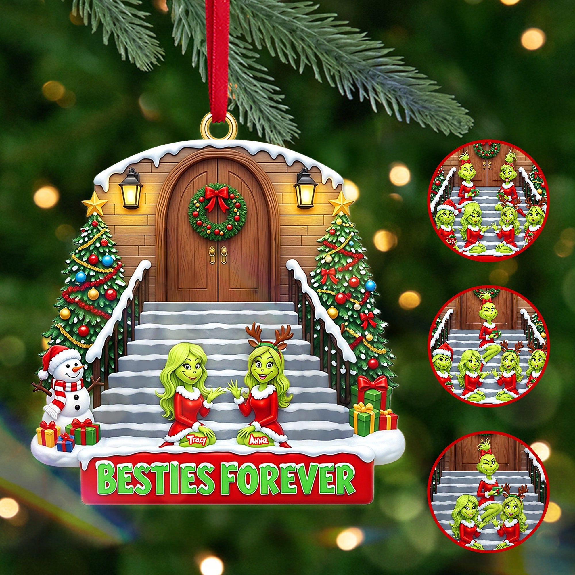 Personalized Gifts For Bestie, Christmas Acrylic Ornament 01tomg190925