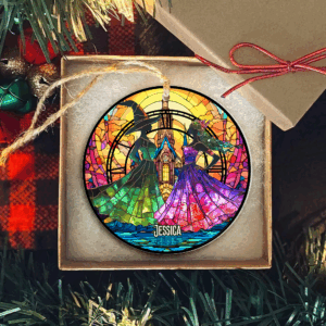 Alternative view of Personalized Gifts For Besties Christmas Witchy Ornament 04xqpu291124