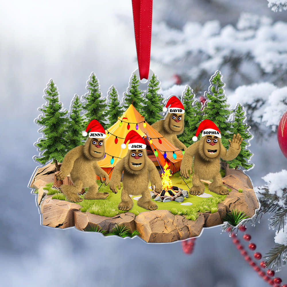 Alternative view of Personalized Gifts For Bigfoot Seeker Christmas Ornament, Neck Of The Woods 03qhtn160924
