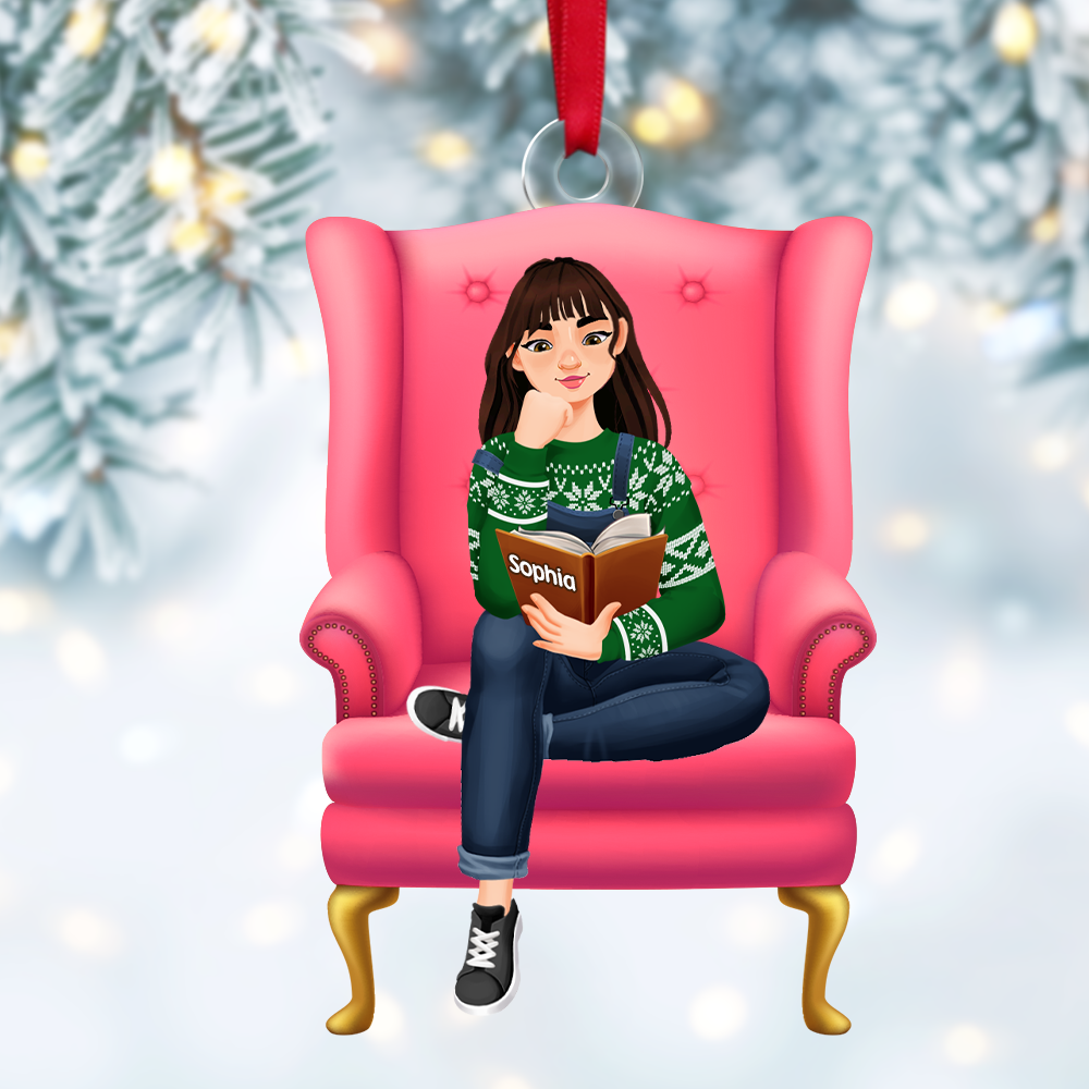 Personalized Gifts For Book Lover Christmas Ornament 04ACPU121124PA