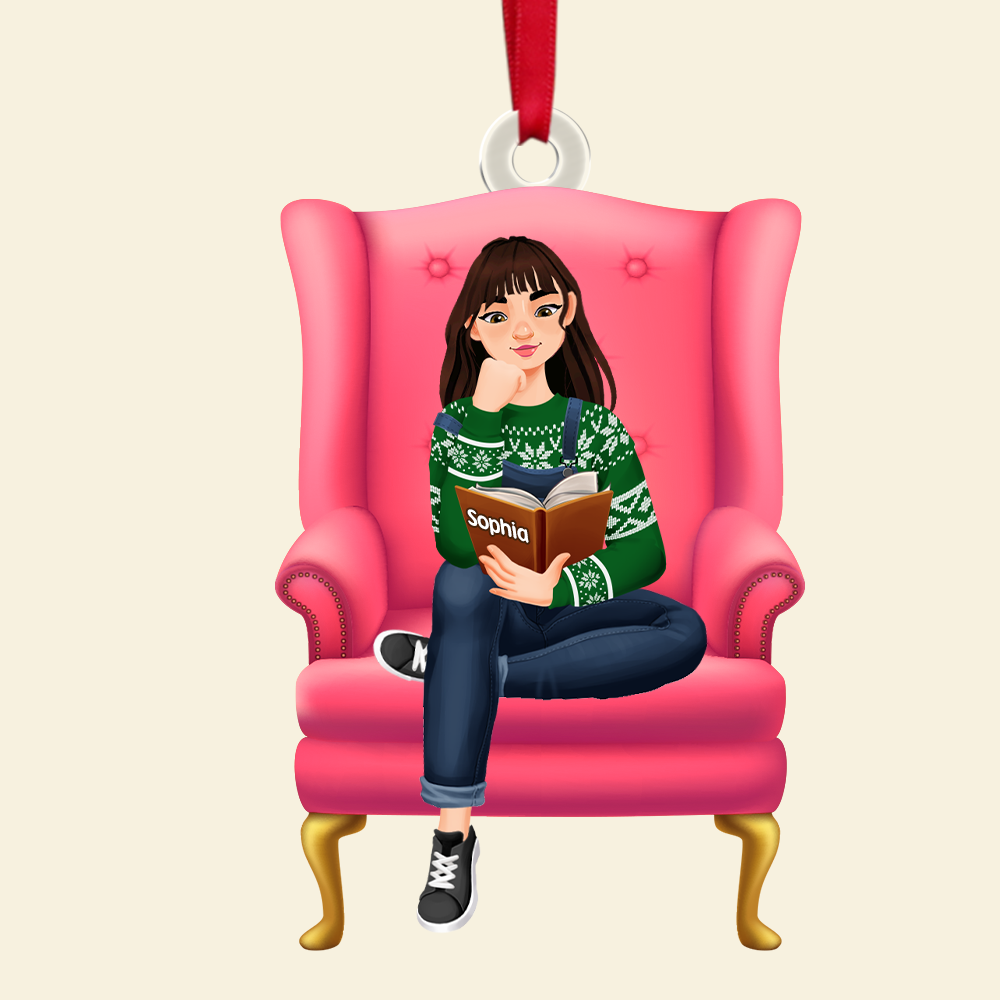Personalized Gifts For Book Lover Christmas Ornament 04ACPU121124PA - Image 6