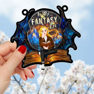 Alternative view of Personalized Gifts For Book Lover Suncatcher Ornament Fantasy Book 013xqti060125pa