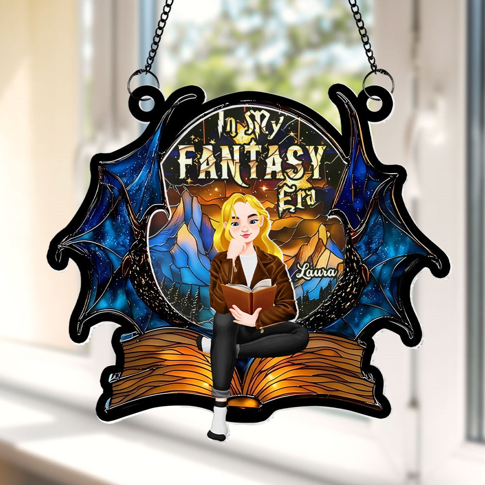 Personalized Gifts For Book Lover Suncatcher Ornament Fantasy Book 013xqti060125pa - Image 3
