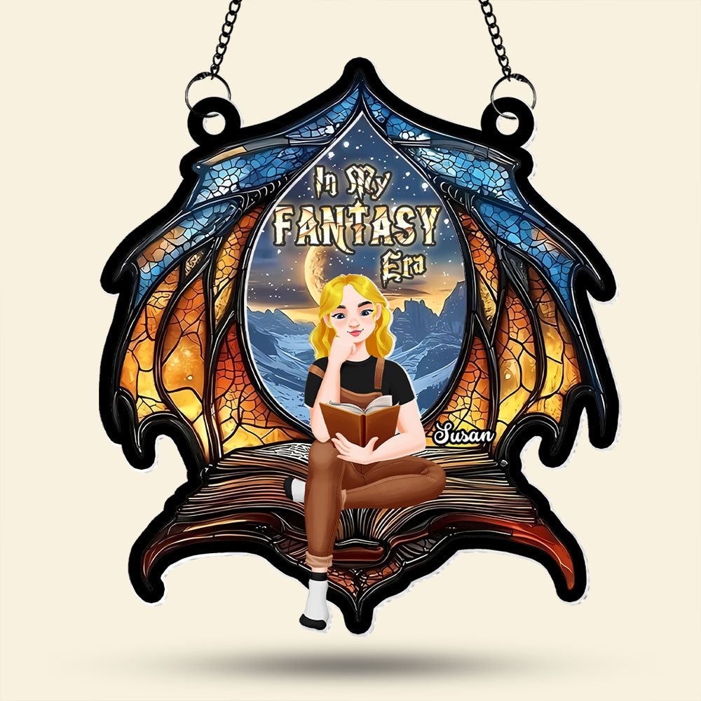 Personalized Gifts For Book Lover Suncatcher Ornament Fantasy Book 014xqti060125pa - Image 3