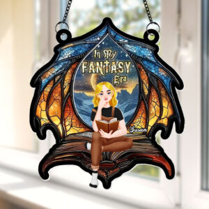 Personalized Gifts For Book Lover Suncatcher Ornament Fantasy Book 014xqti060125pa