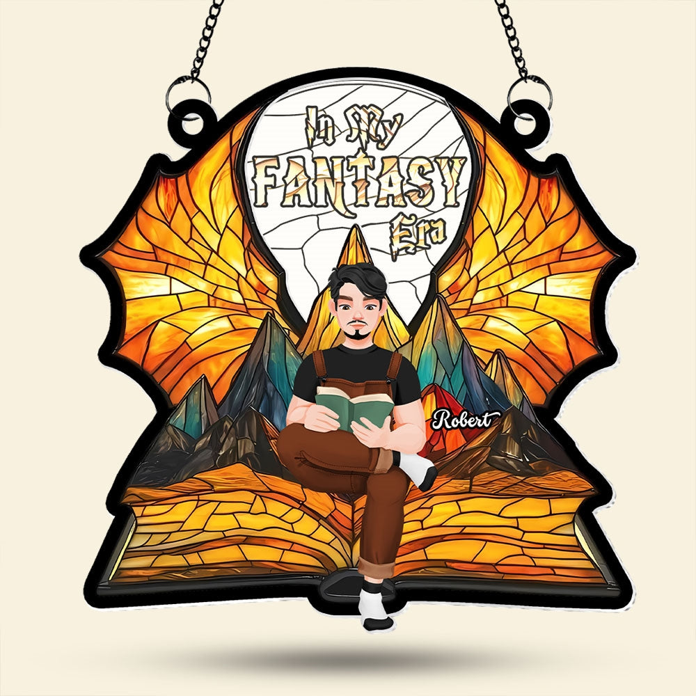 Alternative view of Personalized Gifts For Book Lover Suncatcher Ornament Fantasy Book 015xqti060125pa