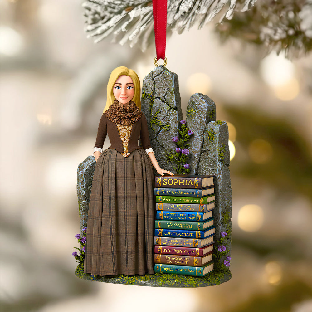 Alternative view of Personalized Gifts For Book Lovers Christmas Ornament 01hutn171025
