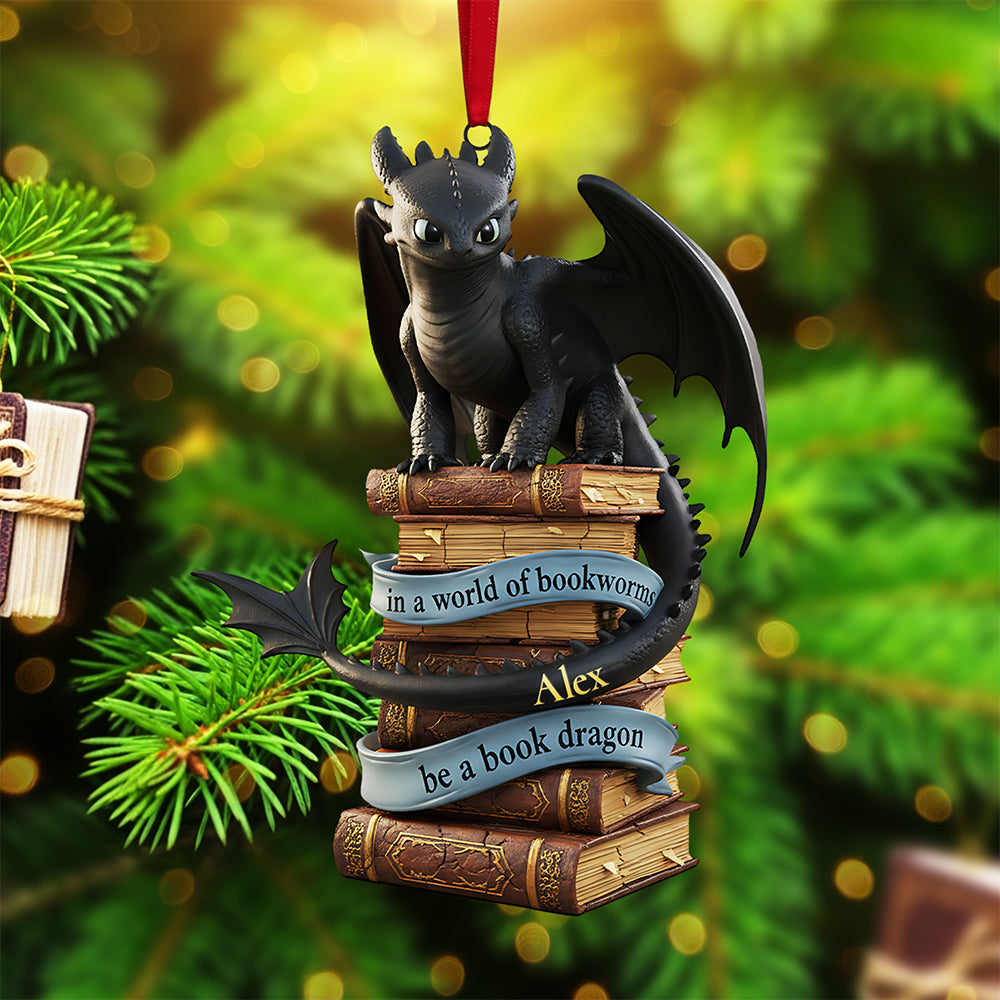 Personalized Gifts For Book Lovers Christmas Ornament 02kita250925 - Image 3