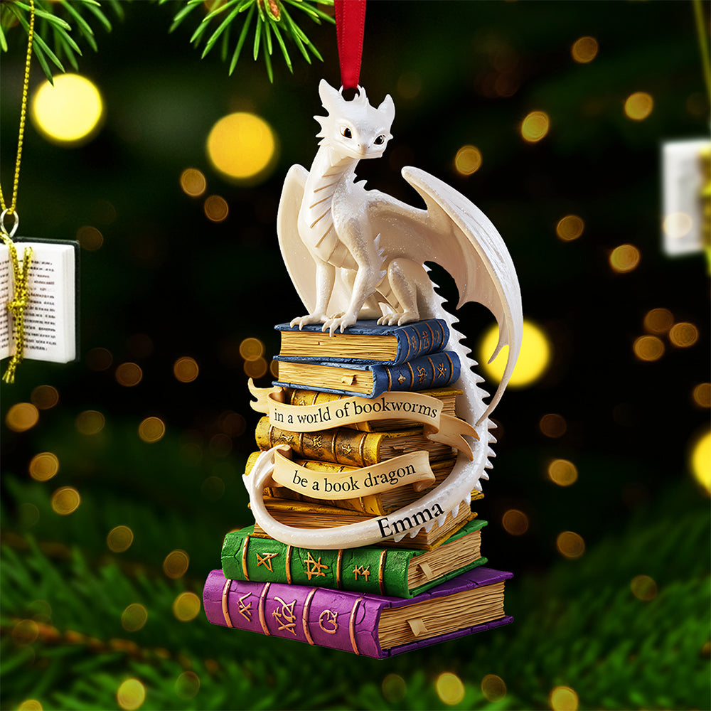 Alternative view of Personalized Gifts For Book Lovers Christmas Ornament 02kita250925